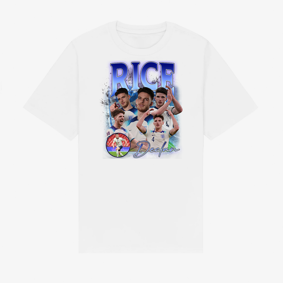 Custom England Football Bootleg T-Shirt
