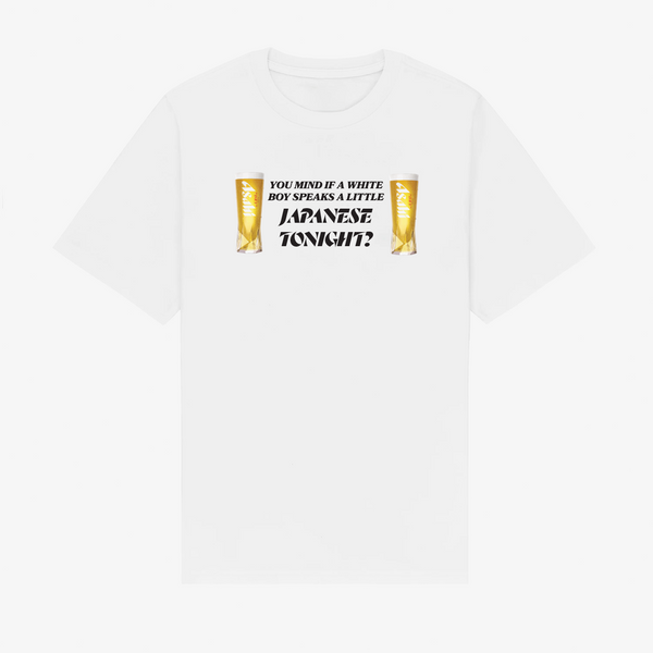 Drinking Asahi Tee