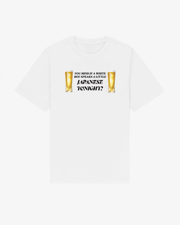 Drinking Asahi Tee