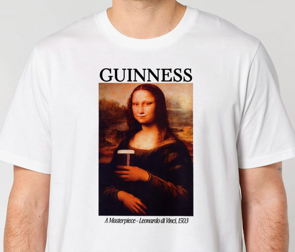 Guinness, A Masterpiece - Mona Lisa Tee