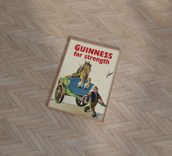 Guinness - for Strength Vintage Guinness Poster