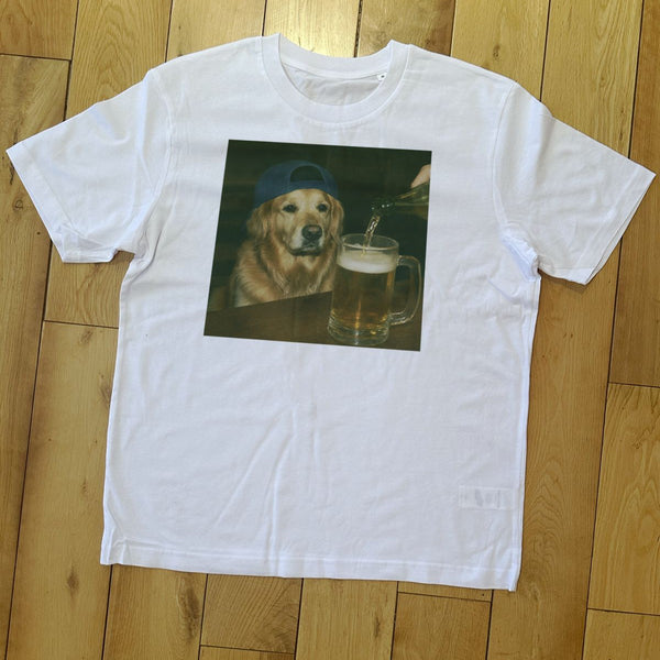 Golden Retriever Beer Tee