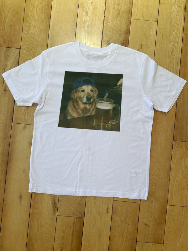 Golden Retriever Beer Tee