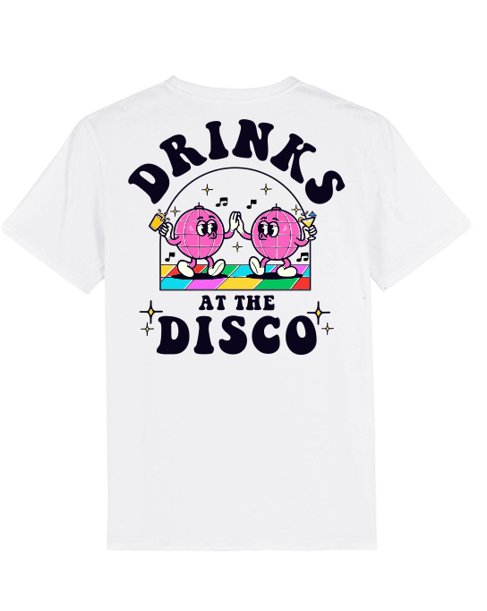 Drinks at the Disco Tee | White