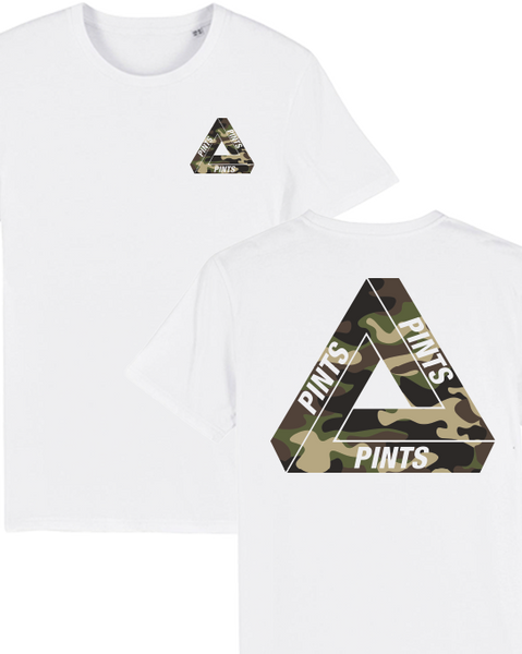 Pints Pints Pints Tri Tee | White