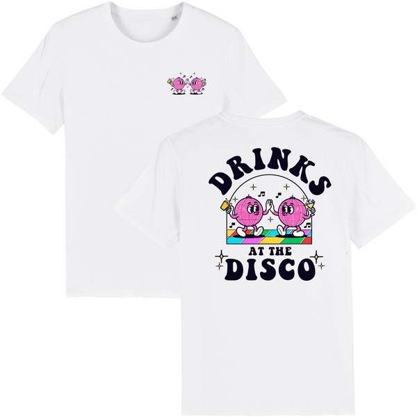 Drinks at the Disco Tee | White