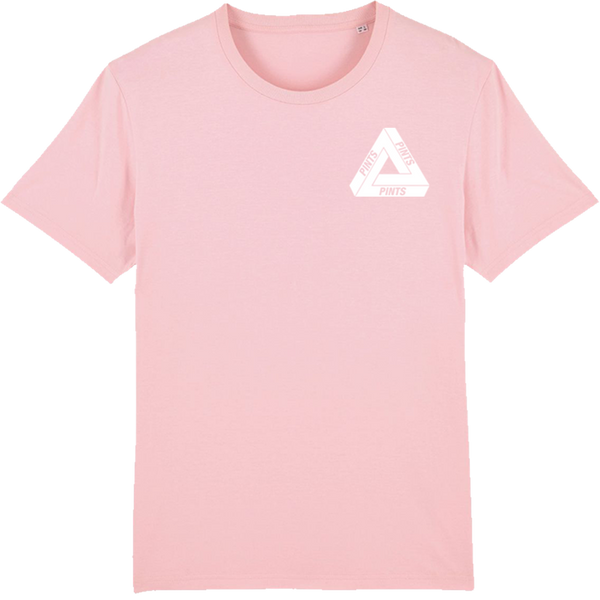 Pints Pints Pints ▵ Triangle Tee | Pink