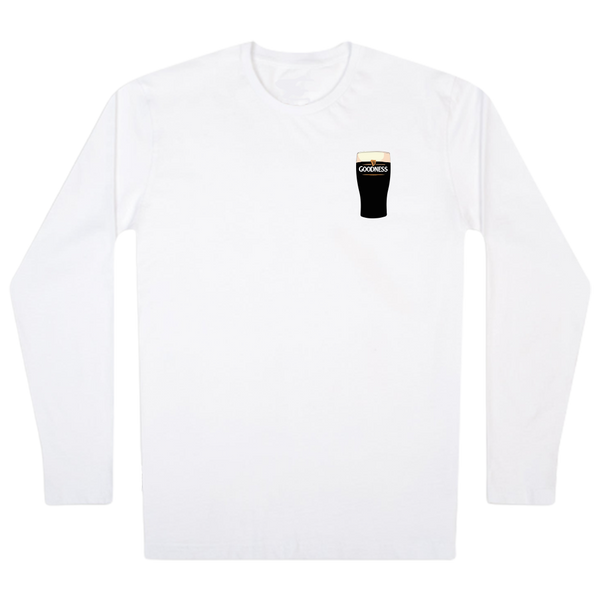 Pints are Good for You | Long Sleeve | White