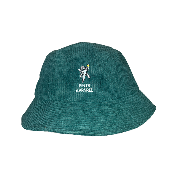 Emerald Green Cord Bucket Hat